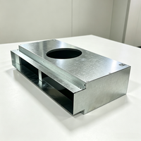 Diffuseur linéaire à fentes avec boîtier de plénum intégré pour sortie d'air de climatisation centrale, boîtier de plénum métallique pour chauffage et refroidissement
