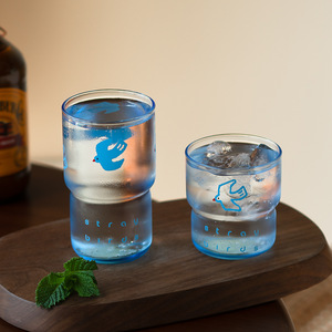 แก้วน้ำซ้อนกันได้ลายนกบิน รุ่น Flying Bird Series ขนาด 200 มล. ลายนกสีฟ้า สำหรับดื่มนม กาแฟ น้ำผลไม้ และเครื่องดื่มต่างๆ - Product Image 3
