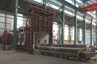 Four de reculage à charbon de bois de type chariot T3-3200KW-10, capacité 800 kg/h, température de travail 980°C pour le soulagement des tensions métalliques