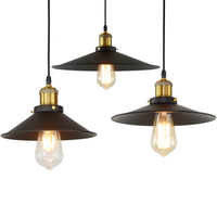Lampe suspendue moderne, style industriel vintage, rétro, café, bar, restaurant, lustre en fer, extérieur, intérieur, support E27, lampe suspendue