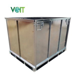 1000kg loading warehouse liquid storage transport heavy duty collapsible crates