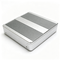Casing Aluminium Ekstrusi Paduan Logam Pelindung EMI Kotak Mini PC Perangkat PCB IoT Layanan CNC Kustom Casing Aluminium Ekstrusi