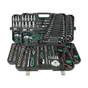 CHTON 161-Piece Tool Set 1/2 In Chrome Vanadium Steel <b>Ratchet</b> Wrench <b>Socket</b> Kit For Auto Home Mechanical Repair - Product Image 5