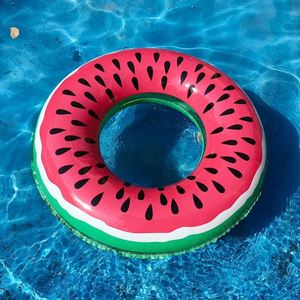 Bouée gonflable Pastèque et Donut pour enfants en PVC pailleté - Product Image 4
