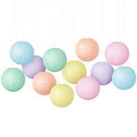 Lanternes en papier rondes de 16 pouces (40 cm), décoratives, à suspendre au plafond, pour mariage, fiançailles, baby shower, anniversaire, fournitures pour fêtes