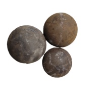 Billes de broyage en acier forgé B6/60mn HRC 58-65 pour l'exploitation minière du fer et le broyage vertical, broyeur vertical pour l'exploitation minière du platine, haute dureté