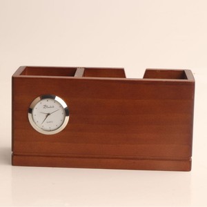 Venta directa de fábrica de portabolígrafos creativos multifuncionales de madera maciza, artículos de oficina, recipientes para bolígrafos de escritorio, cajas de almacenamiento. - Product Image 4