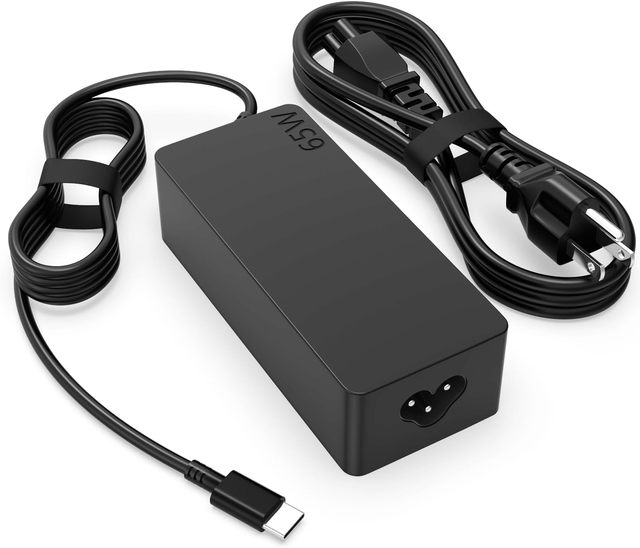 OEM New 65W USB Type C (USB-C) Laptop Charger AC Power Adapter OTP for Lenovo ThinkPad T14 T15 E14 E15 X1 Carbon X13 2023
