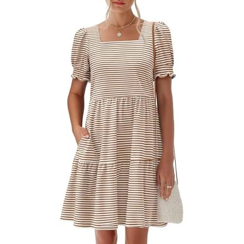 Brown White Striped