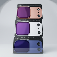 Filtre de protection ND 32 AR+AF pour iPhone 17 18 Pro Max – Protection d'objectif d'appareil photo ultra-fine à couverture intégrale avec cadre métallique