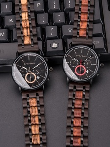 Pour DODO DEER luxe Antique affaires mode Sport montres pour hommes fabriqués à la main en bois chronographe en acier inoxydable mouvement - Product Image 4