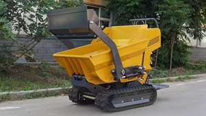 Livraison gratuite OEM multi-chargeuse sur chenilles Mini Dumper auto-chargement 500kg essence usage domestique Power Barrow Mini Dumper - Product Image 3