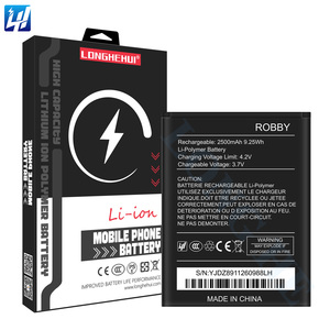 Batterie <span class=keywords><strong>de</strong></span> remplacement ROBBY 3.7V 2500mAh flambant neuve pour <span class=keywords><strong>téléphone</strong></span> portable <span class=keywords><strong>Wiko</strong></span> Robby - Product Image 1