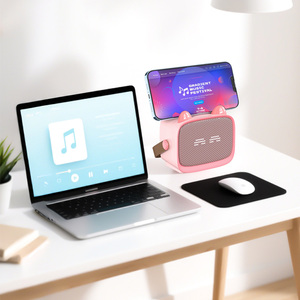 Máy Karaoke <span class=keywords><strong>Mini</strong></span> Giáng Sinh Sinh Nhật Cho Trẻ Em, Đồ Chơi Trẻ Em, Trò Chơi Thông Minh, Loa Karaoke Tiệc Tùng với 2 Micro Không Dây - Product Image 3