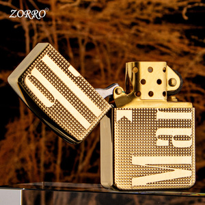 Accendino a cherosene ZORRO/Zorro ZL-BLT910-1 91 Million Baolu con mola, antivento, design retrò - Regalo per incisione - Product Image 4
