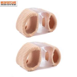 Separadores de dedos de doble orificio para el dedo gordo del pie, correctores de juanetes, espaciadores para aliviar el dedo gordo, enderezadores de dedos de gel para dedos en forma de martillo y dedos superpuestos - Product Image 4