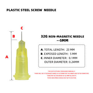 32G 비자기 바늘 5MM 분배 팁 터닝 머신 강소 원산지 용 플라스틱 강철 나사 바늘 - Product Image 2