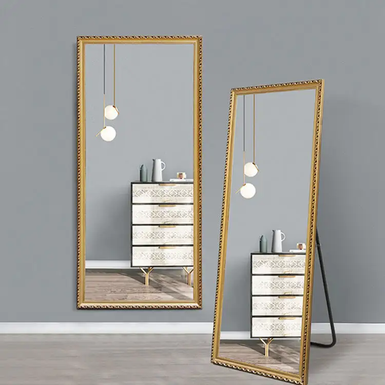 Деревянная рама, противовзрывное напольное зеркало большого размера, винтажные настенные зеркала, полноразмерное зеркало