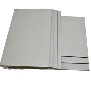 grey chip board for packing paper board custom size and thickness 0.5gsm to 5 gsm duplex grey back shoeskappa pape