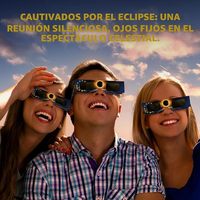 Lunettes d'éclipse solaire approuvées 2026, conformes CE ISO, pour observation directe du soleil en toute sécurité, avec filtre photo inclus