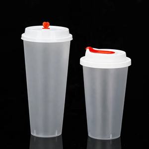 <b>12oz</b> 16oz 24oz Wholesale Custom Logo Printed 90mm Single Wall Hot/Cold Drinking Plastic PP <b>Cups</b> - Product Image 1