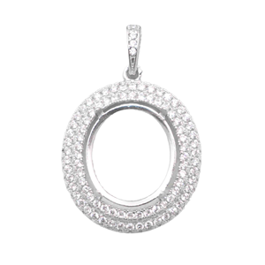 Colgante de Plata de Ley 925 con Diseño Circular para Joyería de Moda, Fabricación Directa - Product Image 1