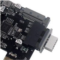 Adaptateur USB3.019P/20P vers type C-E90 degrés pour carte mère 73S, port de câble type C avant du châssis