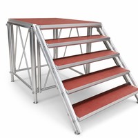 Scène en treillis d'aluminium pré-assemblée, système de plancher multi-niveaux imperméable pour événements en plein air, spectacles, festivals, concerts
