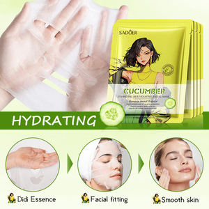 <span class=keywords><strong>Masque</strong></span> facial en tissu hydratant et respirant biologique avec acide hyaluronique, apaisant et hydratant, pour la vente en gros - Product Image 3