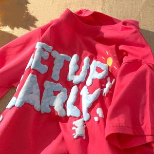 Vente en gros 100% coton surdimensionné goutte épaule T-Shirt hommes personnalisé de haute qualité impression style unisexe poids lourd T-Shirt blanc - Product Image 5