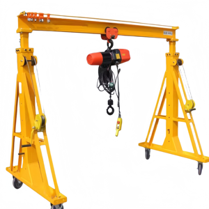 Usine facile à installer avec un palan à chaîne de haute qualité Grue à portique maison portable réglable de 5 tonnes - Product Image 4