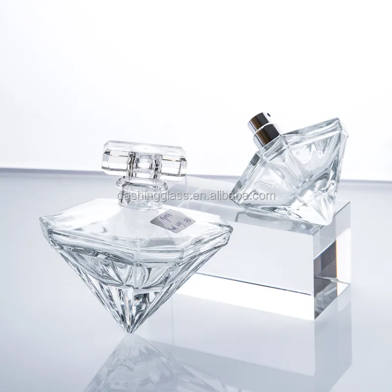 Orient Perfume Package Bottle With Lid Transparent Perfume Bottle Diamonds Set Perfume