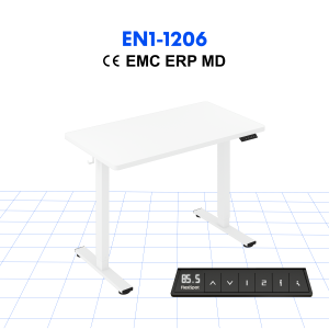 โต๊ะทำงานปรับระดับได้ Home Office <span class=keywords><strong>FlexiSpot</strong></span> EN1-1206 แบบยืน-นั่ง มอเตอร์เดี่ยว 2 ระดับ รับน้ำหนักได้ 70 กก. ได้รับการรับรองมาตรฐาน CE-MD - Product Image 6