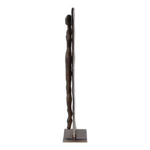 Scultura Figurativa Contemporanea in Metallo Texturizzato, Elemento Decorativo per Casa, Bagno, Ufficio e Soggiorno - Product Image 4