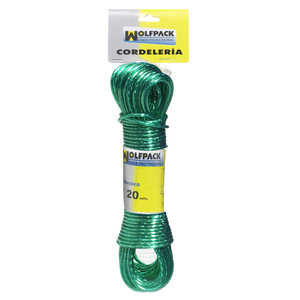 Cuerda recubierta de plástico, cable de acero, 3,5 mm de diámetro (carrete de 10 m). - Product Image 1