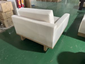 Custom White Single <b>Sofa</b> Chair with Tufted Feature for Balcony Leisure Apartment Hotel Outdoor Villa Living Room Use - Product Image 4