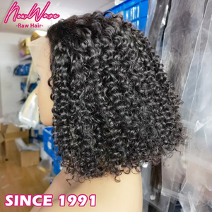 Peluca <span class=keywords><strong>Bob</strong></span> Lacia Rizada de 10 Pulgadas, Estilo <span class=keywords><strong>Bob</strong></span> Ondulado Natural Vietnamita, Cabello Humano Virgen Negro Natural, Peluca <span class=keywords><strong>Bob</strong></span> Corta <span class=keywords><strong>con</strong></span> Encaje Frontal HD - Product Image 2