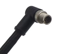 OEM Étanche M5 M8 M23 M16 M12 Mâle Mâle RJ45 Câble Ethernet 3pin 4 Pin 5pin 6pin 8 Pin Capteur Angle pour Électronique