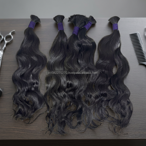 Wholesale Bulk Body Wave Human Hair Extensions Raw 26-28 Inches Double Wefted Tape Ins Pre-Bonded Lace <b>Wigs</b> - Product Image 2