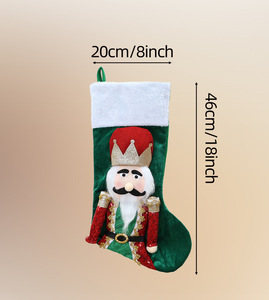 <span class=keywords><strong>Chaussette</strong></span> <span class=keywords><strong>de</strong></span> Noël <span class=keywords><strong>Casse</strong></span>-<span class=keywords><strong>Noisette</strong></span> Style Occidental en Peluche Douce pour Cadeaux et Décoration <span class=keywords><strong>de</strong></span> Cheminée <span class=keywords><strong>de</strong></span> Noël - Product Image 4