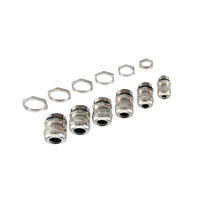 Presse-étoupes en laiton nickelé à filetage PG, type fendu, gamme 3~52mm, support OEM