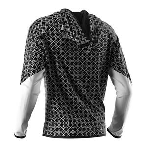 Survêtement de sport pour homme avec fermeture éclair intégrale, sublimation, pour activités de plein air, par le fabricant Wrestling, veste à capuche noire zippée - Product Image 2