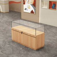 Vitrines de présentation multifonctionnelles pour bijoux, téléphones portables, lunettes, figurines, objets de musée, rangement, comptoirs en verre 120x50x90cm