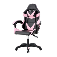 Chaise de jeu ergonomique à dossier haut avec support lombaire, réglable en hauteur, personnalisable et économique, pour ordinateur et jeux vidéo