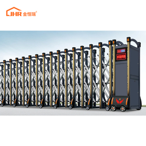 Portail coulissant manuel <span class=keywords><strong>extérieur</strong></span> de haute qualité pour mur de clôture, conception de porte en acier inoxydable, portail rétractable simple - Product Image 6