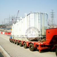 Semi-remorque modulaire à col de cygne hydraulique puissant pour le transport lourd de transformateurs 250 tonnes
