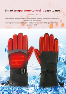 Guantes Calefactables de Fábrica OEM con Batería Eléctrica de Larga Duración de 8 Horas para Invierno, Ideales para Actividades al Aire Libre, Patinaje y Esquí - Product Image 2