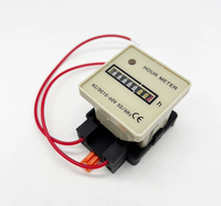 Compteur d'heures mécanique à quartz de haute qualité AC220V pour moteur HM-1 en plastique, plage de 0-99 999,99 heures, avec mémoire de données 1