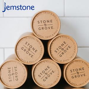 Eco Friendly Custom Size Logo <b>Gift</b> <b>Box</b> Tea And <b>Coffee</b> Kraft Paper Tube With Wooden Lid Tube Packaging <b>Box</b> - Product Image 6