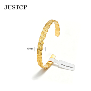 <b>Bangles</b> OEM/OEM custom waterproof stainless steel Gold plating Fashion Jewelry hypoallergenic supplies h <b>bangle</b> <b>bracelet</b> - Product Image 6